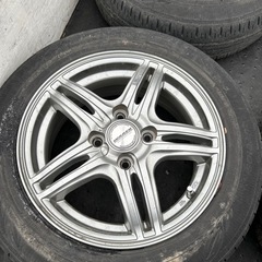 夏タイヤ　タイヤ　ホイール　中古　4本セット　165/65/R14 2017年　5.5J インセット38の画像
