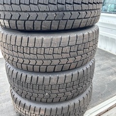冬タイヤ　スタッドレス　中古　4本　205/60/R16 ダンロップ　WM2 2022年の画像