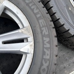 冬タイヤ　スタッドレス　中古　4本　205/60/R16 ダンロップ　WM2 2022年の画像