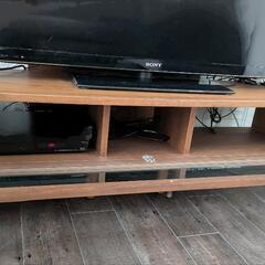 美品！　無垢材 ウォールナット テレビラックの画像