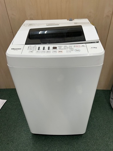 動作確認済　ハイセンス　洗濯機　家電　洗濯　4.5キロ