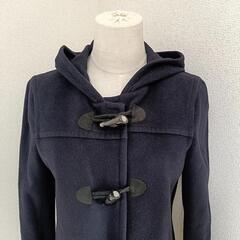 セオリー プチカシミヤアンゴラ混ロングコート ウール ネイビー フード 160 レディース キッズの画像