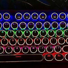IETSメカニカルゲーミングキーボード F87 青軸 英語配列