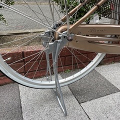 🔶新車🔶　BRIDGESTONE　アルミーユ　26インチ　軽量16.9キロ　またぎやすいフレーム　パンクに強いタイヤ　LEDオートライト　３年間盗難補償付　点検調整永久無料✨　西宮市　自転車　ママチャリ　ファッションサイクルの画像