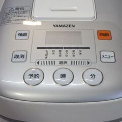 ★ 新札幌  ★ YAMAZEN 山善 YJB-300-W 3合炊き マイコン炊飯ジャー 2019年製 炊飯器  / No.2953 ★の画像