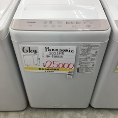 【お持ち帰り大特価•家電6ヶ月保証】Panasonic 洗濯機 NA-F60B15 2021年　6kg