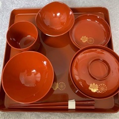【未使用】明治神宮お食い初め食器セット