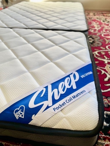 【試しのみ】アイリスオーヤマ Sheep 眠りを変えるポケットコイルマットレス
