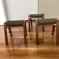 スタッキングスツール3脚【町田市再生家具】242380