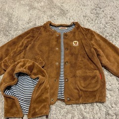 子供服 ミキハウス アウター くま 80 90cmの画像