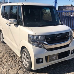 【支払総額24万円】N BOXカスタムターボ車検令和7年5月機関良好　両側パワスラ フルセグTV バックカメラ 修復歴無し不具合無し！即日納車okの画像