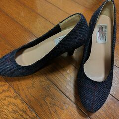 【無料】ハリスツイード Harris Tweed パンプス S