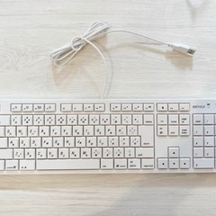 バッファローフルキーボード パンタグラフMacモデル ホワイトBSKBM01WHの画像