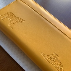 値下げの値下げ☆長財布☆新品未使用☆水晶院☆黄虎潑財財布の画像