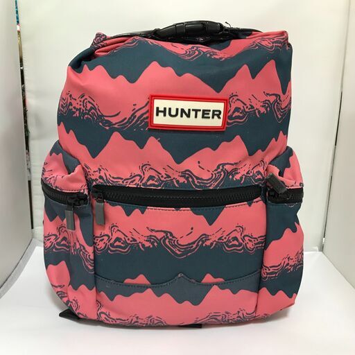 HUNTER　ハンター　ナイロンバッグ　ピンク/グレー