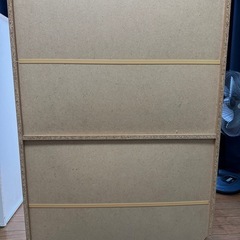 CD・DVDラック メイト(960WH)と本棚  の画像