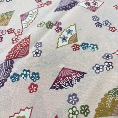 未使用◆反物◆正絹◆浜ちりめん◆小紋の画像