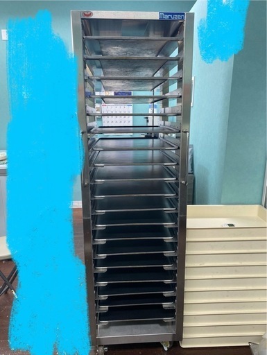 マルゼン　ラックカート　鉄板20枚付