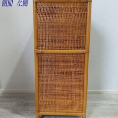 ラタン チェスト/ラタン製/藤家具/5段引出/レトロ/ リビング収納/ナチュラル/C0DZ0104の画像
