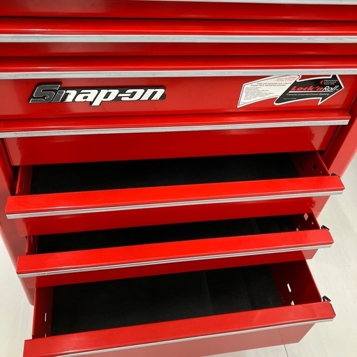 【中古】【動作OK】【店頭引取限定】 Snap -on スナップオン 7段ロールキャブ  KRA2007KC  レッド  143,000円（税込）