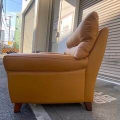 A090?高級 本革 3Pソファー ブラウン 3人掛け レザソファ