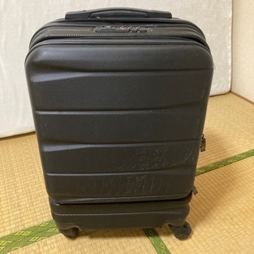 【鍵無し】フロントオープン ステッピンキャリー 機内持ち込み スーツケース Sサイズ 軽量