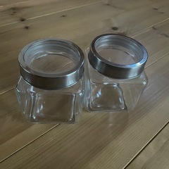 ガラス 保存容器 キャニスター 2個セット