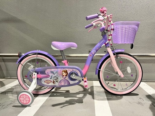美品　自転車16インチ　ちいさなプリンセスソフィア＆スカイ