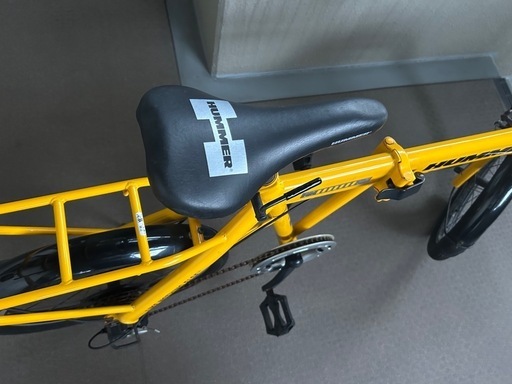 ハマー 折り畳み自転車 20インチ 6段変速ギア お話中