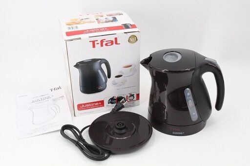 【終了】年末値下げ！ T-fal ティファール JUSTINE+ ジャスティンプラス KO3408JP カカオブラック 電気ケトル 1.2L 湯沸かし XX