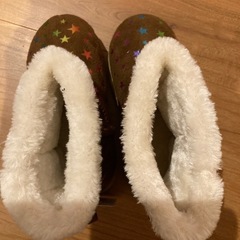 新品未使用⭐︎冬用もこもこブーツ18センチの画像
