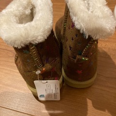 新品未使用⭐︎冬用もこもこブーツ18センチの画像