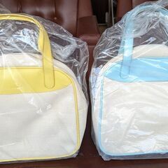 ☆バッグ　黄色・水色　２個セット　サイズ：W：29.0ｃｍ　H：...