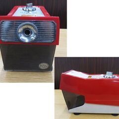 当時物 LION 電動 鉛筆削り器 ライオン レッド 昭和レトロ 動作OK 福井商事(株)　赤 えんぴつ削り 札幌 北20条店の画像