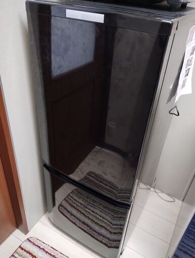 【栃木県小山市引き渡し】三菱電機 冷蔵庫 MR-P15Y-B 黒