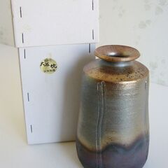 阿波の焼き物 ◆ 大谷焼窯・花瓶 ◆ 大西陶器 / 徳島県鳴門市 ◇ 未使用 の画像