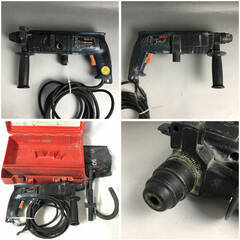 🌏🌏🌏電動工具 まとめて4点 ドリル 電気カンナ ディスクグラインダー ハンマ－ドリル BOSCH/MAKITA/他 diy ※通電確認済み🌏🌏🌏の画像