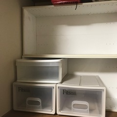 Fits 3段収納ケース ホワイトの画像