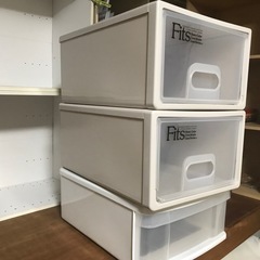 Fits 3段収納ケース ホワイトの画像