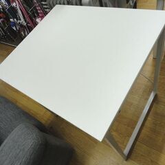 ② フリーデスク 幅70cm 奥行60cm ホワイト サンワサプライ ワークデスク パソコンデスク モニターアーム対応 　西岡店の画像
