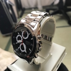 SEIKO クロノグラフ １00m防水 メンズ腕時計（電池切れ）