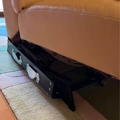 リクライニングソファ 中古 本革 1脚のみの画像