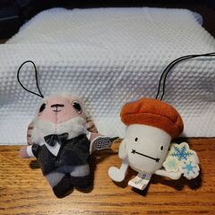 docomo非売品ノベルティ　新品ぬいぐるみストラップ2個　の画像