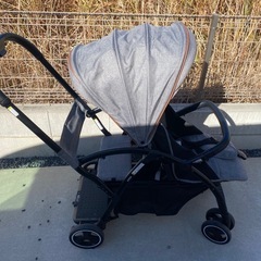 カトージ 2シーター 二人乗りベビーカー　グレーの画像