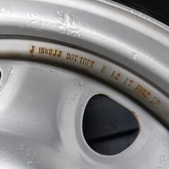 🆕プリウス等にホイール&195/65R15スタッドレスタイヤ４本セット🆕の画像