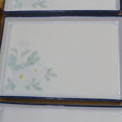 ヤマト 菊彫象がん 焼物皿 5枚の画像