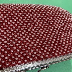 がま口　ビーズ　レトロ　小物入れの画像