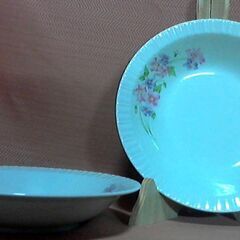 KONOMI　CHINA　深皿　大皿　未使用　２枚　レトロ　花柄の画像