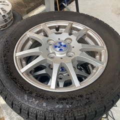 155/65R13 スタッドレス アルミホイール付 中古4本 ブリザック VR-X 軽自動車用