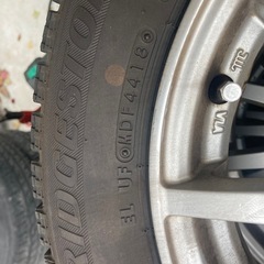 155/65R13 スタッドレス アルミホイール付 中古4本 ブリザック VR-X 軽自動車用の画像